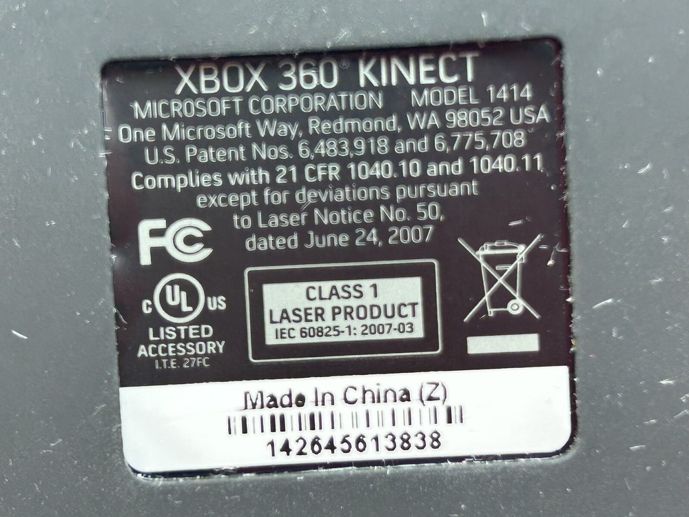 Untested ~ Xbox 360 Kinect Camera ~ Microsoft ~ Model: 1414