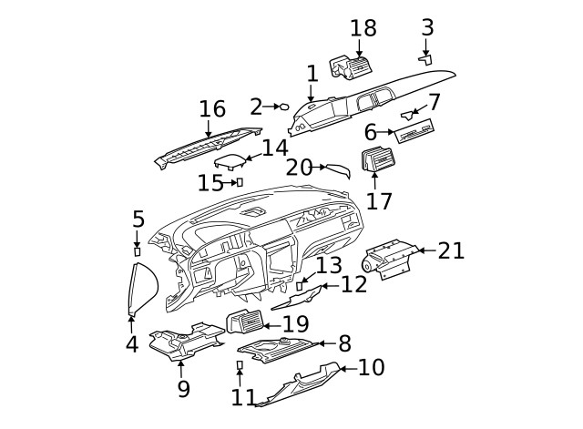 Genuine GM Speaker Grille 10344289