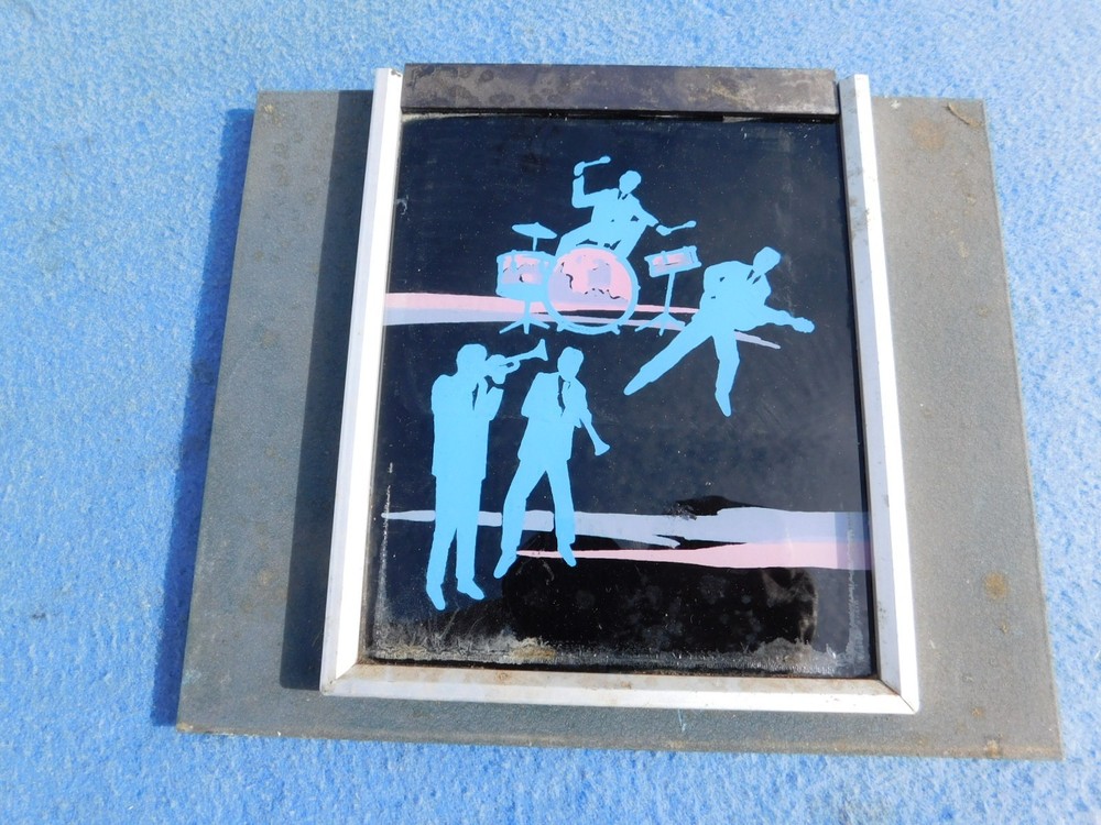 Seeburg LS1 Cabinet Decorative Window # 493535 with frame (B)