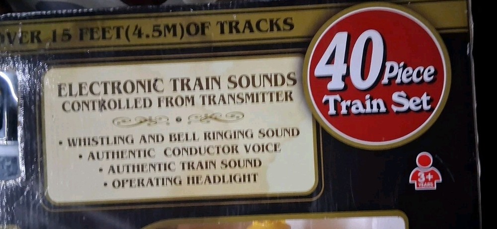 EZTEC Santa Fe Express 40PC Wireless Remote Control "G" Gauge Train Set