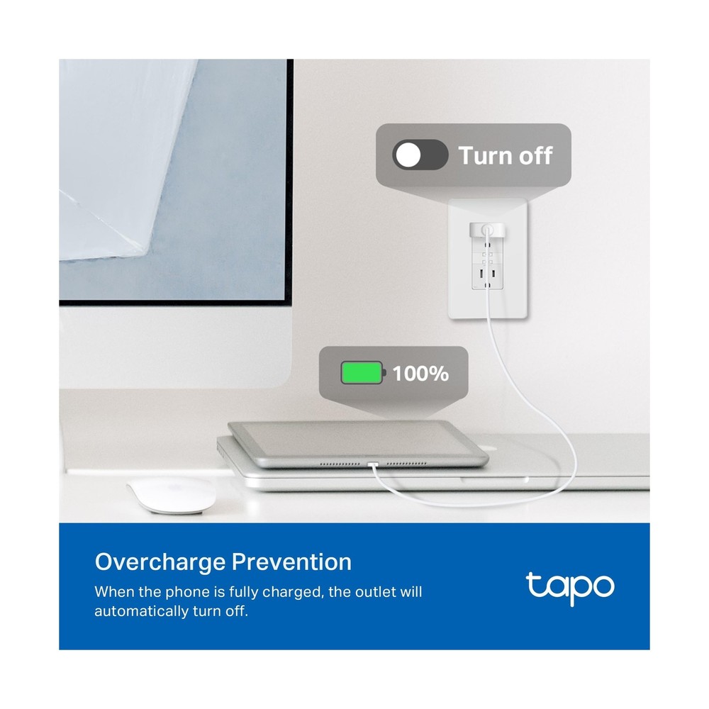 TP-Link Tapo Smart Plug Mini, Matter Compatible, Compatible with Al... Fast Ship