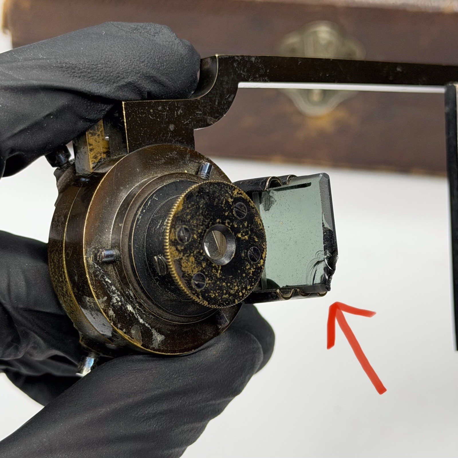 Vintage Carl Zeiss Jena Microscope Camera Lucida Abbe's Drawing w/Case