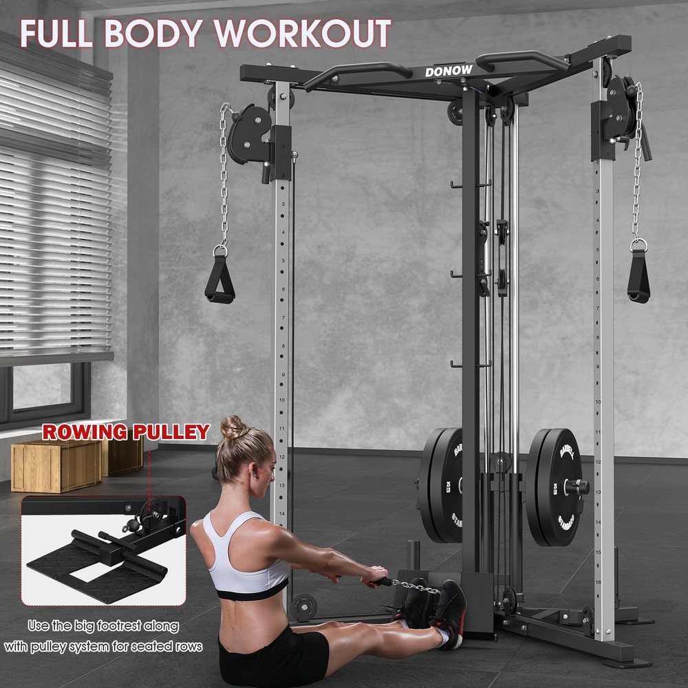 Cable Crossover Machine TrainerCable Fly Machine Home Gym System Workout Station
