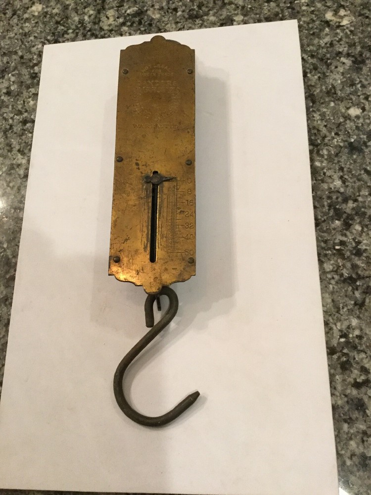 Vintage Landers Improved 60 Pound Brass Scale