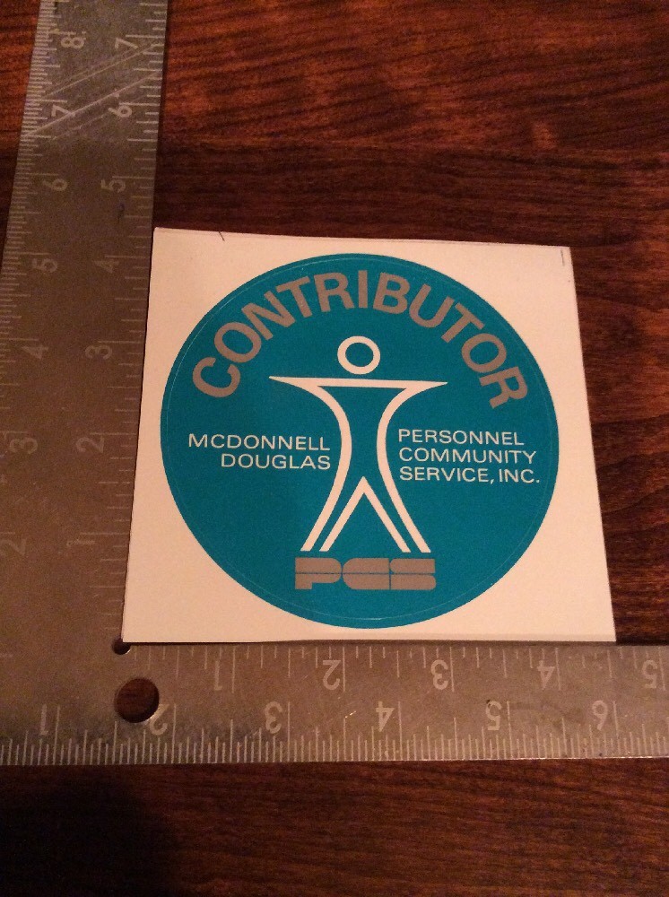 CONTRIBUTOR sticker McDONNELL DOUGLAS