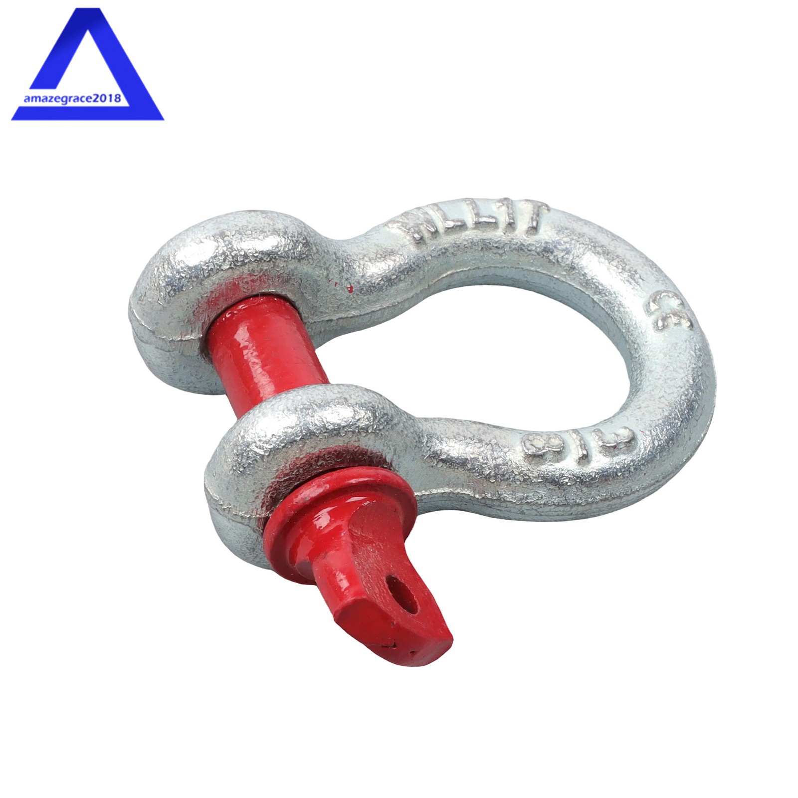 10 Pcs 3/8'' D Ring Anchor Shackles Galvanized Screw Pin Clevis Shackle WLL 1T