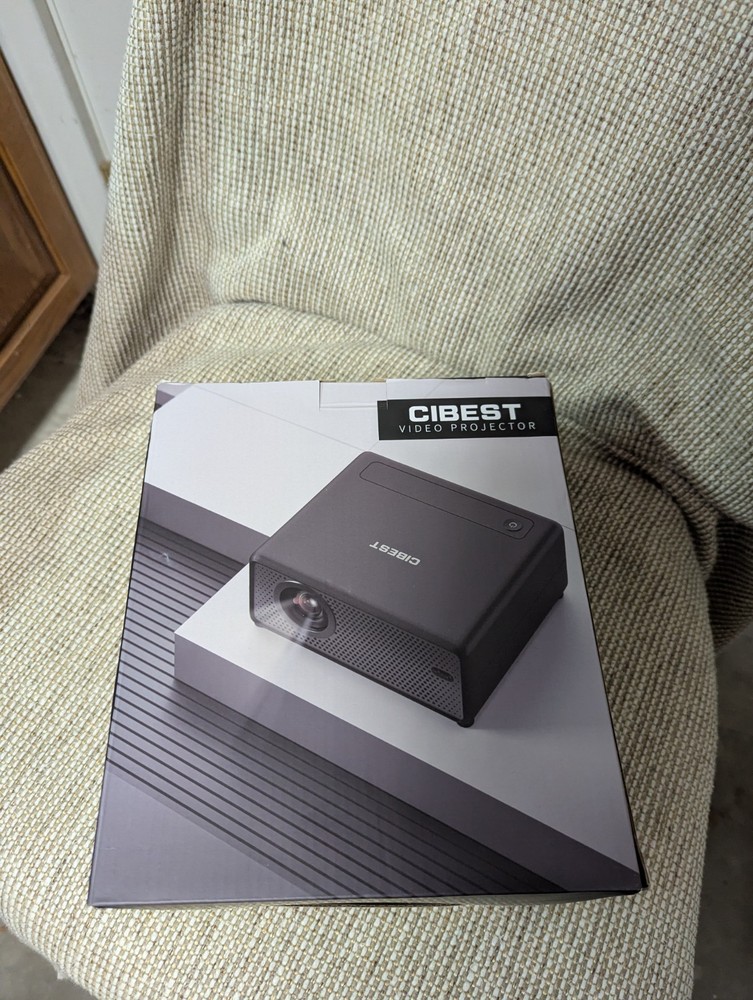 CiBest Mini Projector with WiFi and Bluetooth, Compatible with...