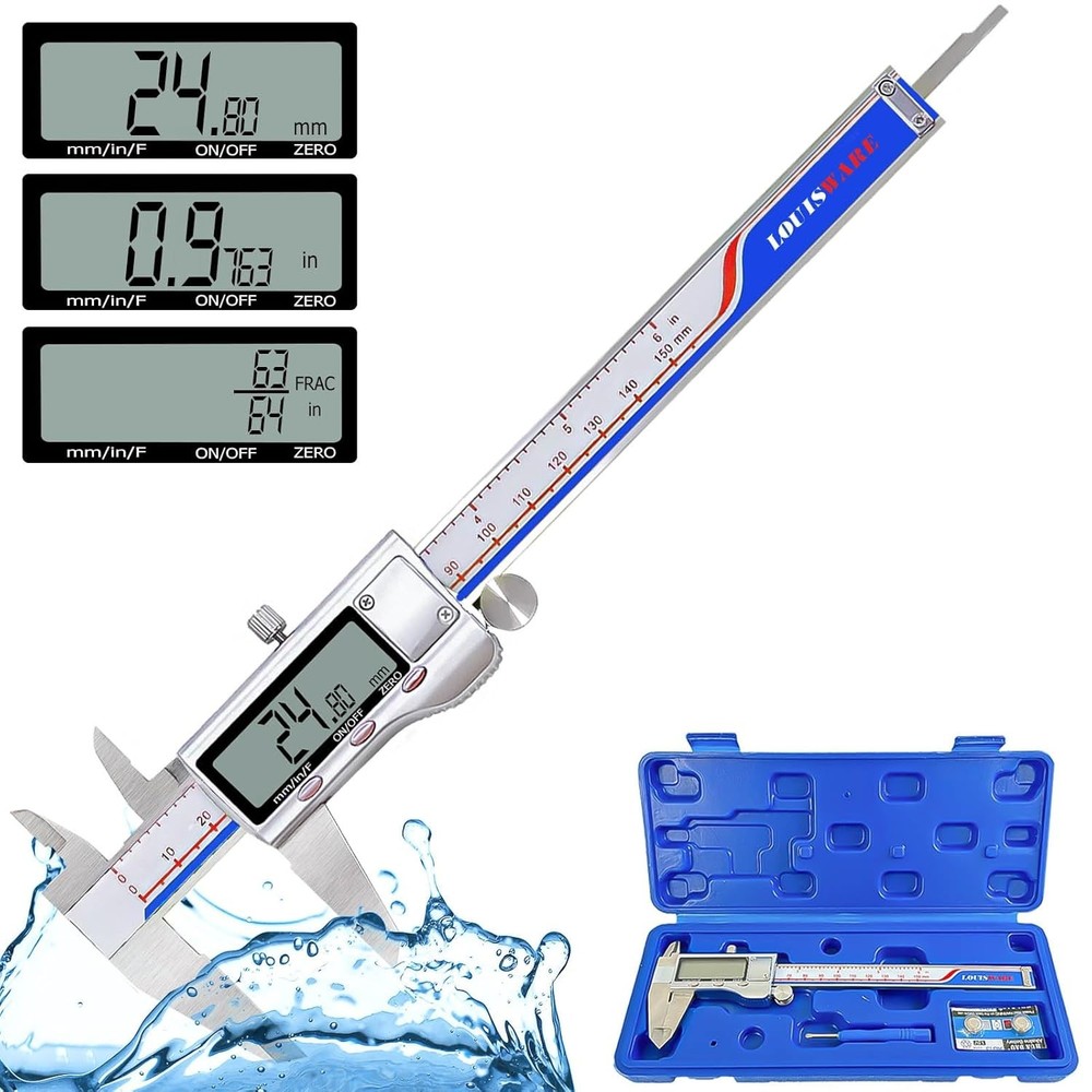 Digital vernier caliper, electronic micrometer caliper with large LCD display