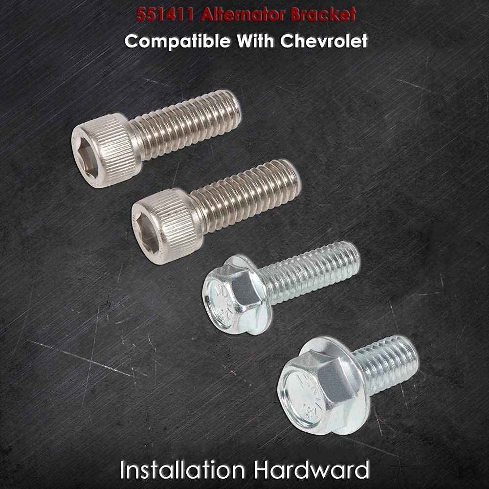 551411 Alternator Bracket for Small Block Chevy 305, Cylinder Water Carburetor