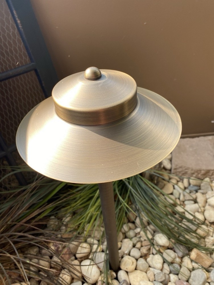 LED Low Voltage Solid Brass Path Light - Architectural Landscape Lighting
