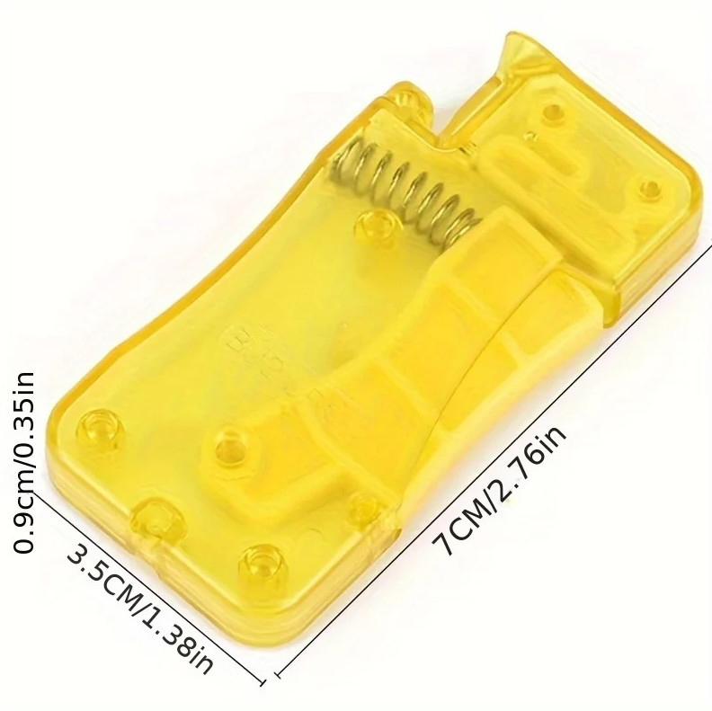 1pc Yellow Automatic Needle Threader Hand Sewing DIY Craft Tool - NEW