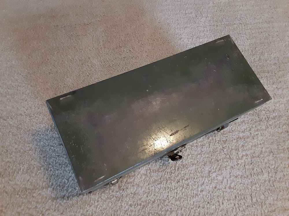 Vintage Eagle Lock Co. tackle or tool box BROKEN LOCK