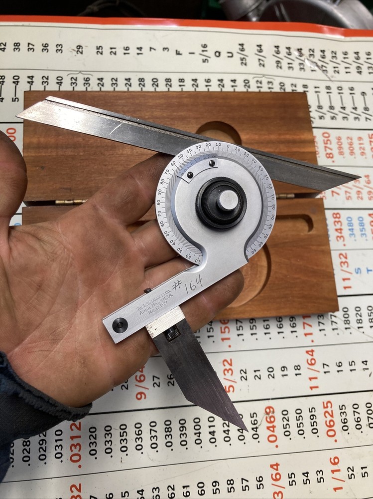 Starrett C359 Precision Universal Bevel Vernier Protractor Machinist Tool Maker