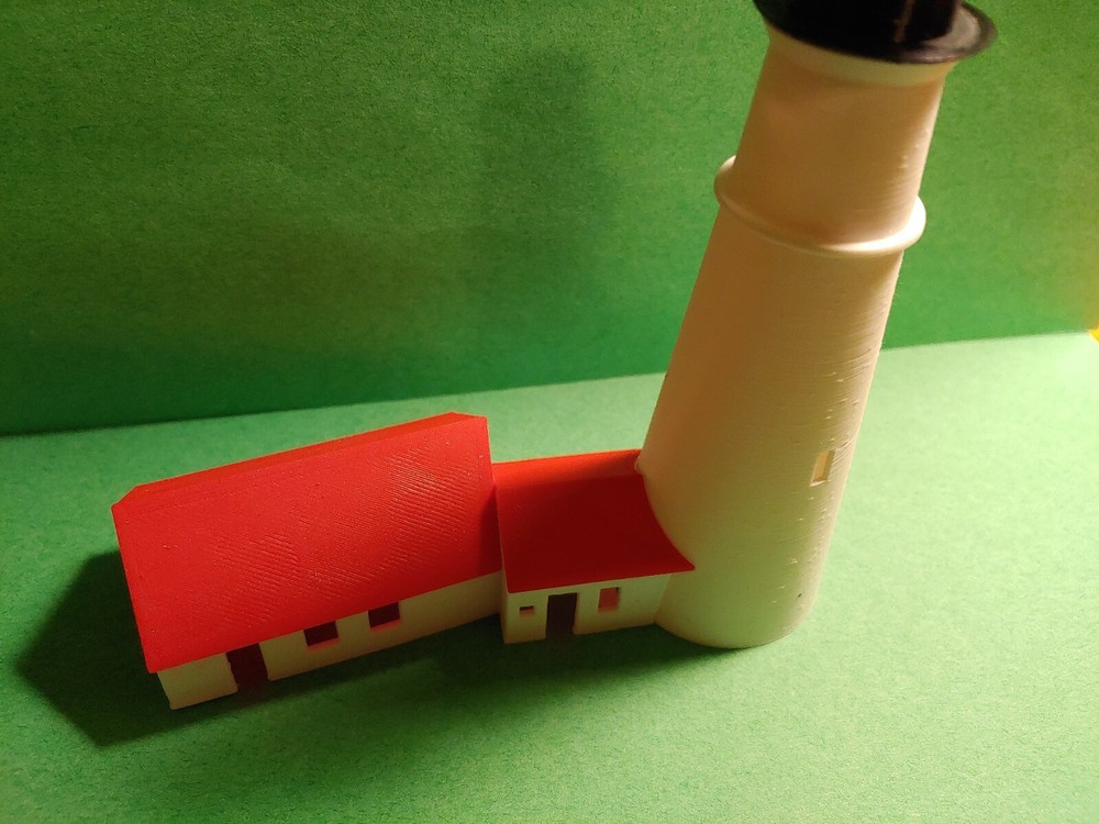 N scale Portland Head Lighthouse with blinking lighting LED