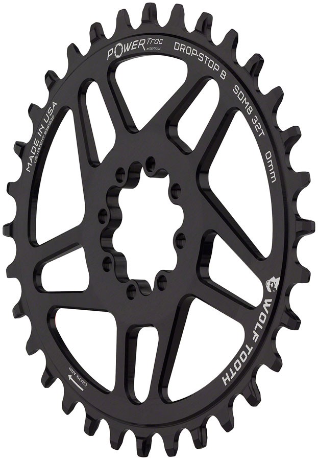 Wolf Tooth Elliptical Direct Mount Chainring - 32t, SRAM Direct Mount,