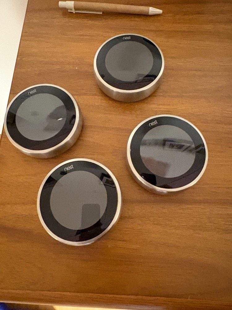 GOOGLE NEST Learning Thermostat 3rd Generation Model A0013 Mirror Stainless Stee