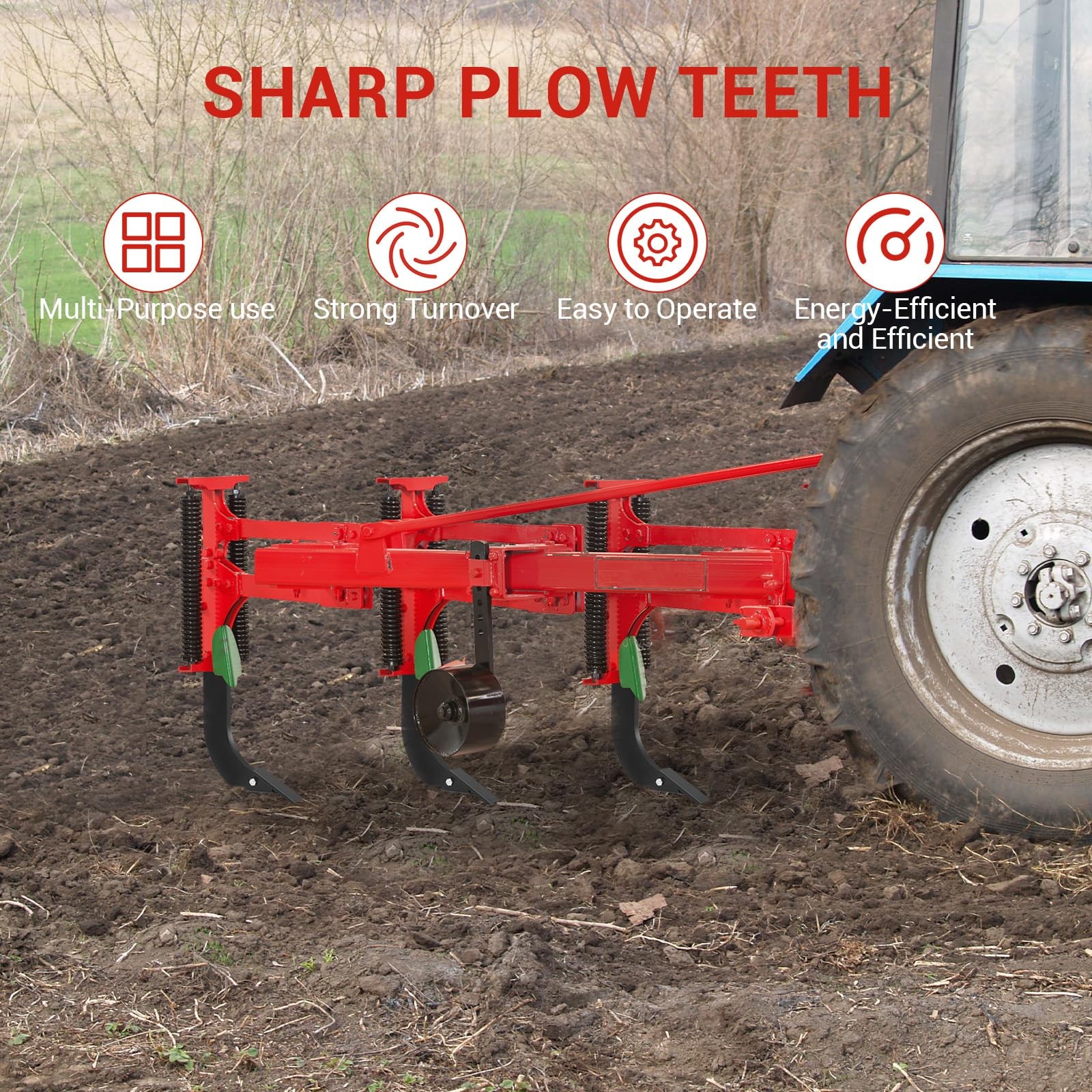 5 PCS Box Blade Shank for Tractor 18" Ripper Shanks Scarifier Tooth with 4 Holes