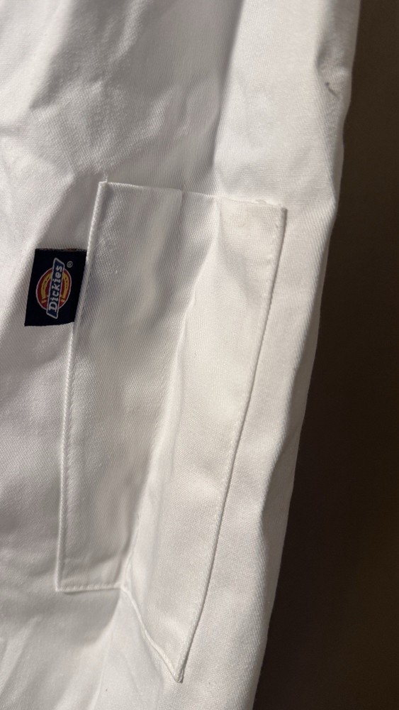 Dickies Classic Eight Button Chef Coat White XL NWT