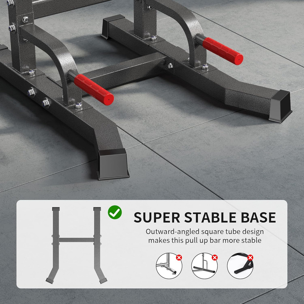 Sogespower Multi-Function Power Tower Pull up Bar Station Pull up Dip Station fo