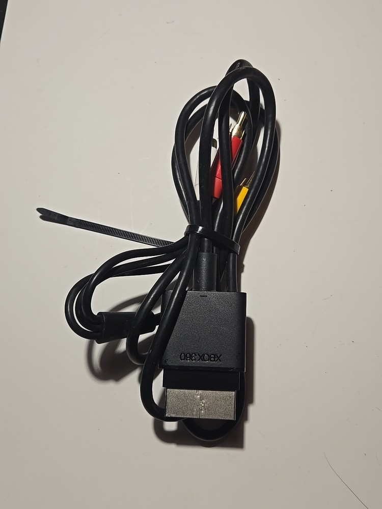 Microsoft Xbox 360 AV Audio Video Cable Composite RCA Replacement Cable