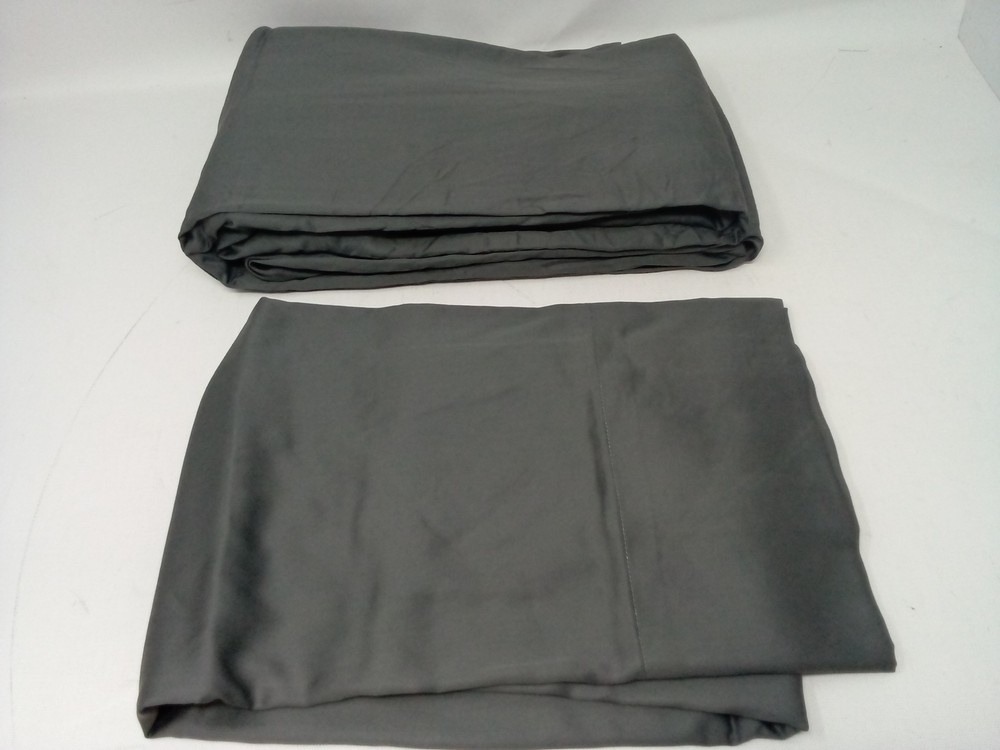 Bamboo Queen size Fitted Sheet Set- Charcoal