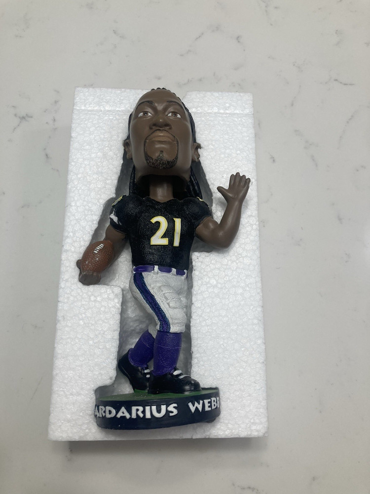 Baltimore Ravens Bobblehead, Lardarius Webb, #21, Ex. Cond.