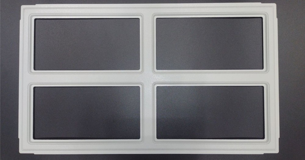 Colonial 509 Set of 8 Window Inserts/Short Panel HOLMES Garage Doors White