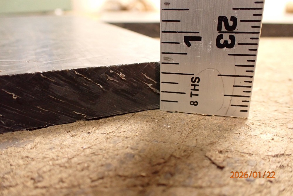 2 PIECES OF NYLATRON PLASTIC
