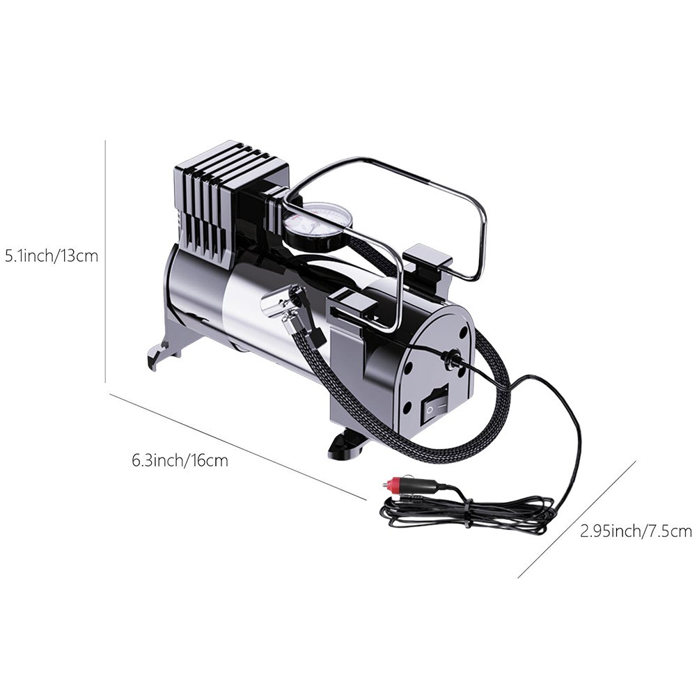 Heavy Duty Portable Air Compressor Car Tire Inflator Electric Pump Auto 12V USA