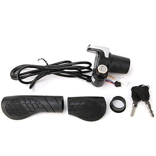 36V E Grip Throttle with LCD Display and Key Lock, Universal Fit Easy Install