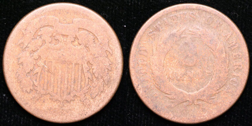 1865 Two Cent Piece