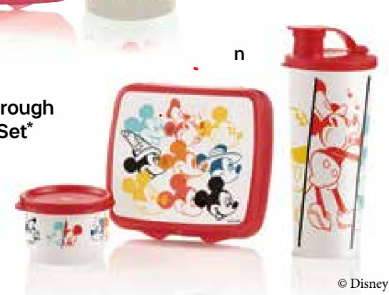 Tupperware - Disney Ears Through the Years Lunch Set.
