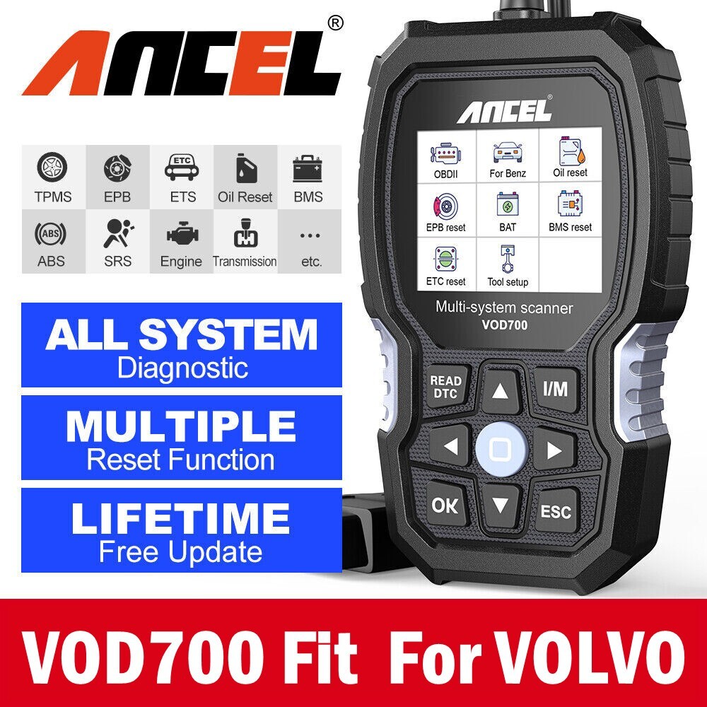 Ancel VOD700 OBD2 Scanner Diagnostic Tool All System Fit For VOLVO Code Reader
