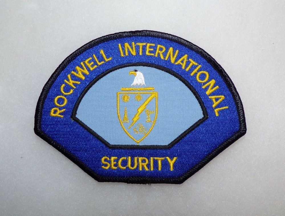 USA DOD Rockwell International Security Shoulder Patch (DOE Nuclear Facility)