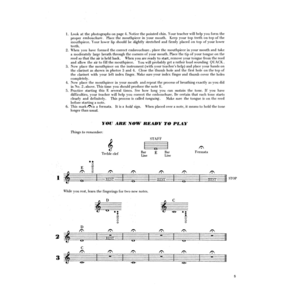 Learn To Play Clarinet! Book 1 A Carefully Graded Method That Develops