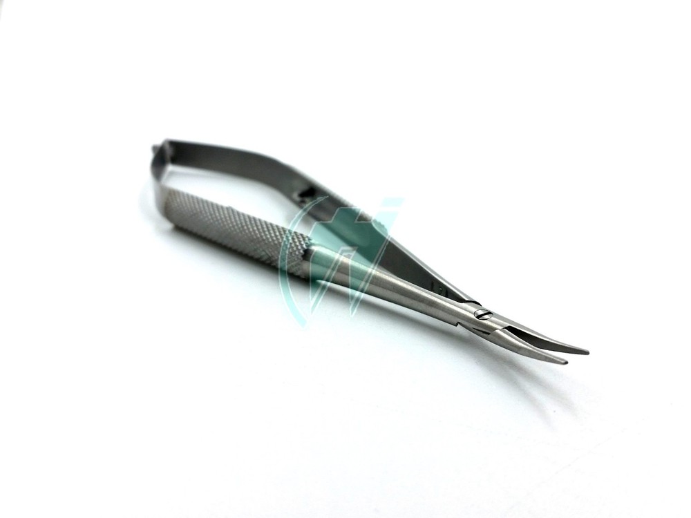 BARRAQUER CURVED N.H NEEDLE HOLDER WITHOUT LOCK - 4"