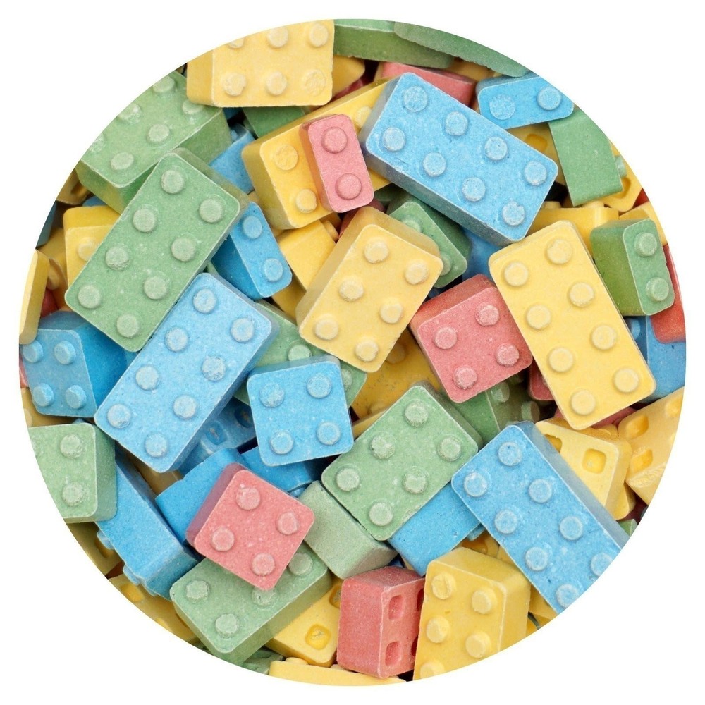 Blox Candy, 1 Pound Bag, Building Blocks Candy, Edible Assorted Block Flavors