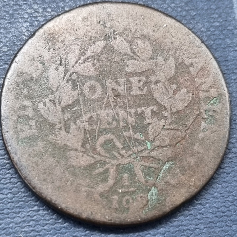 1798 Draped Bust Large Cent 1c Circulated #99194