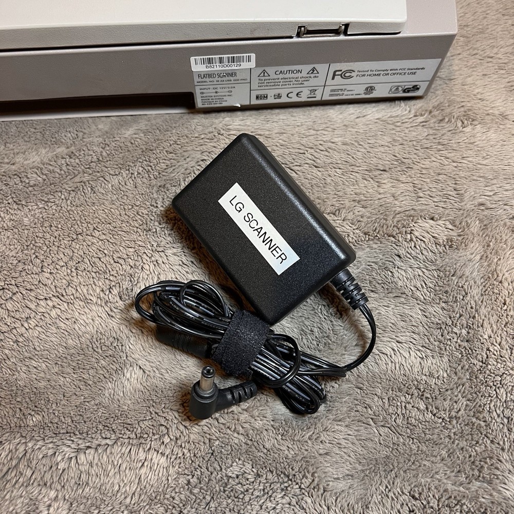 Mustek Paragon 1200 A3 Pro Flatbed Scanner With Cord / Untested