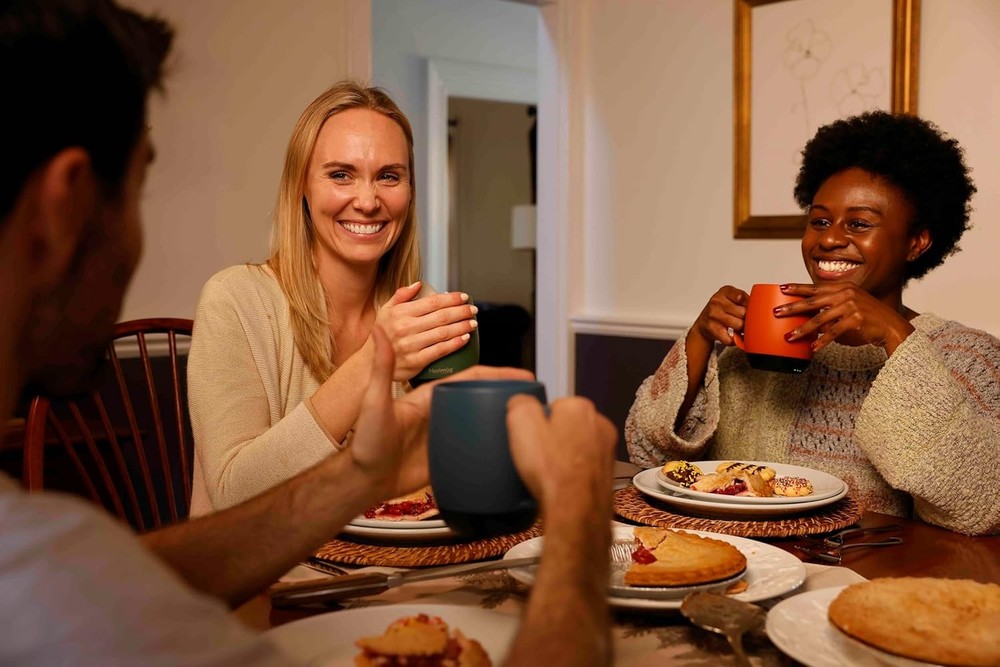 Temperature-Controlled, Self-Heating Coffee Mug (Black - 14 oz.)