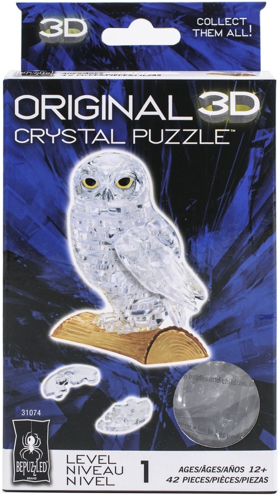 BePuzzled 3D Crystal Puzzle-Owl