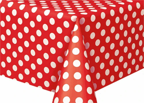 Ruby Red Dots Tablecover 54x108