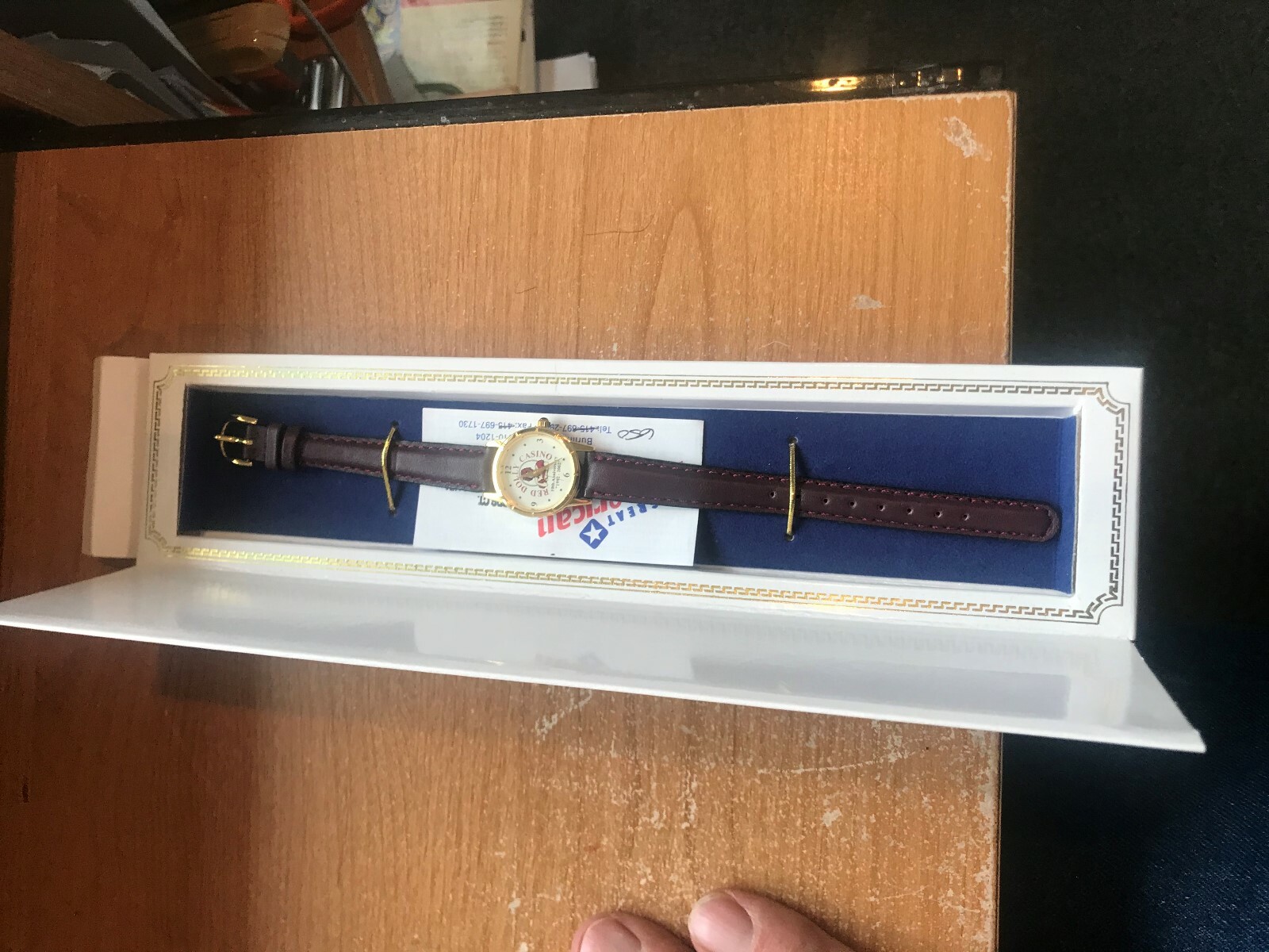 RED DOLLY Casino & Restaurant 10th Anniversary Unused Watch Blackhawk, COLORADO