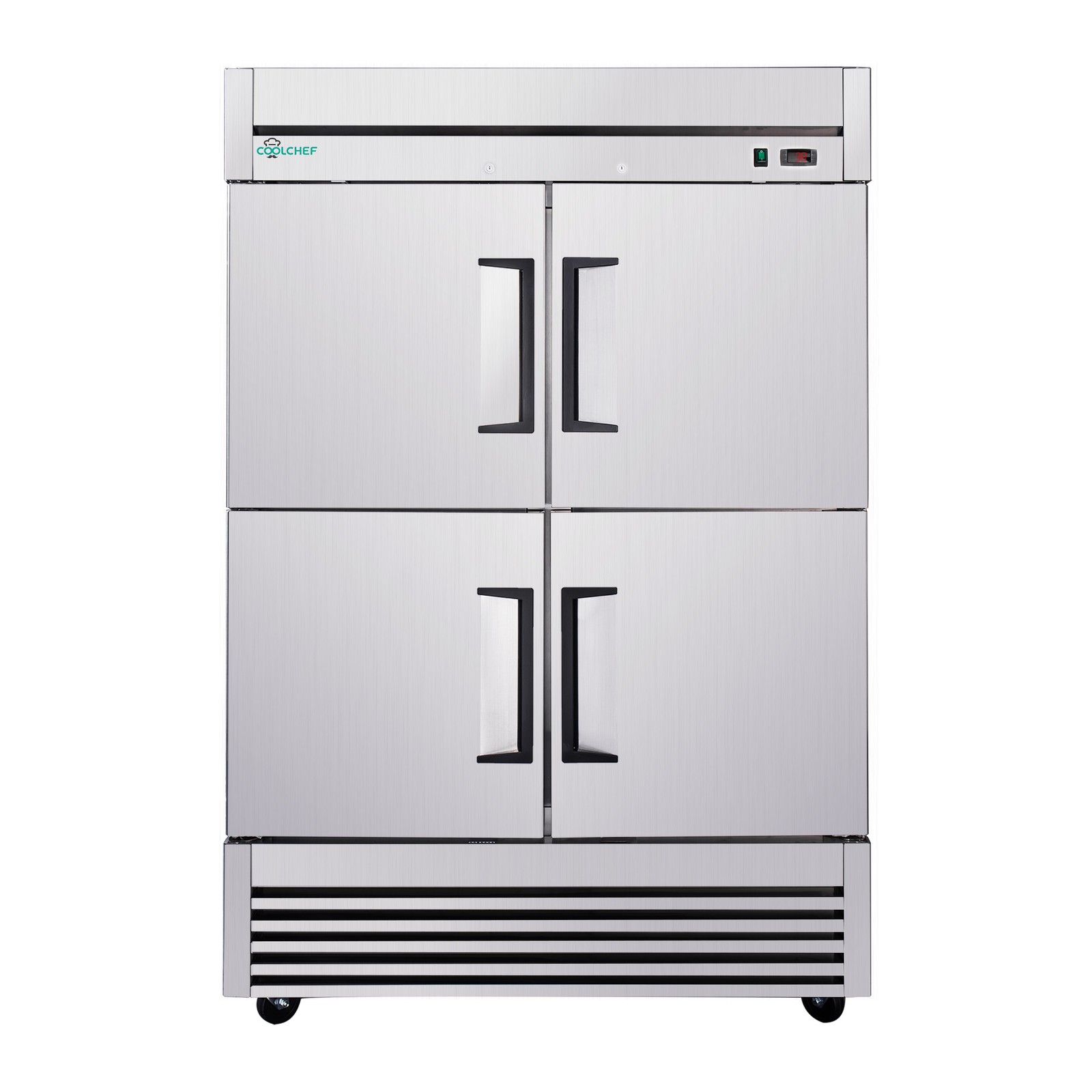 54" Commercial Refrigerator 49 Cu.Ft 4-Door 32–37℉ Air Cooling 6 Shelves, R290