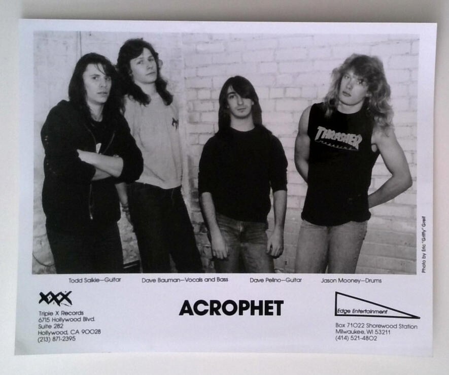 Acrophet Dave Bauman 1995 Promo Music Press Photo - Reprise Records