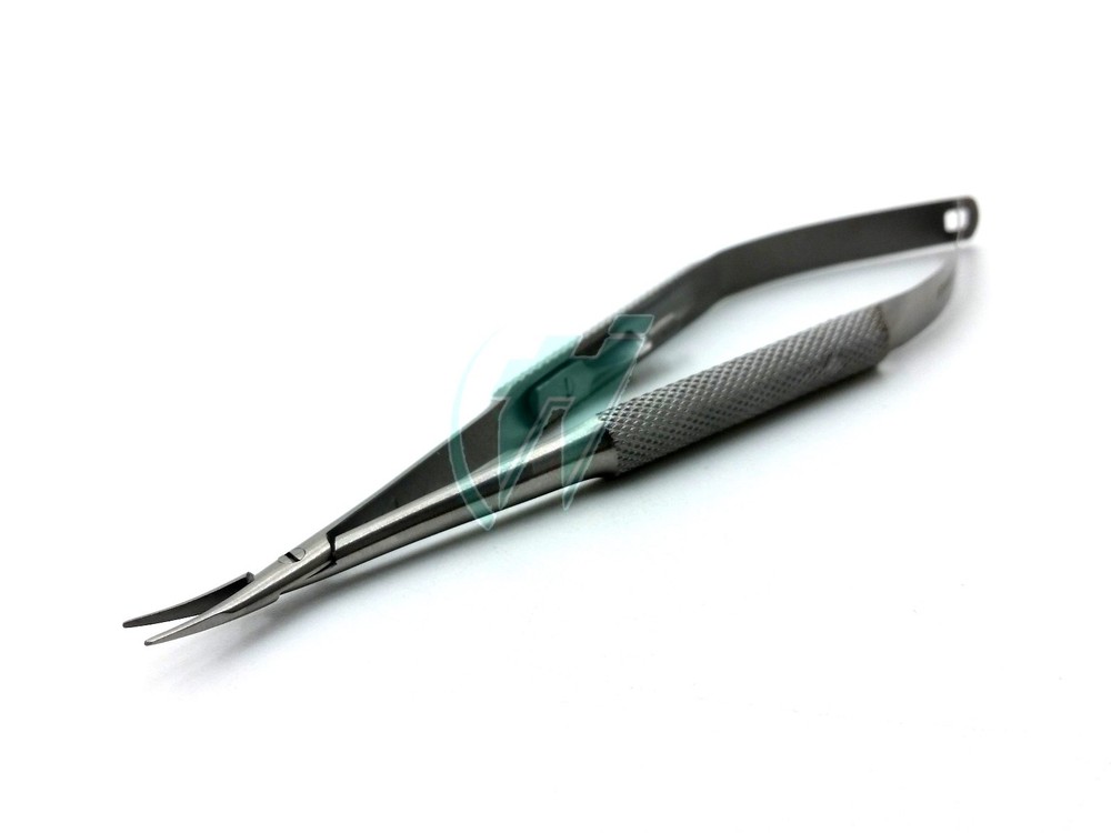 BARRAQUER CURVED N.H NEEDLE HOLDER WITHOUT LOCK - 4"