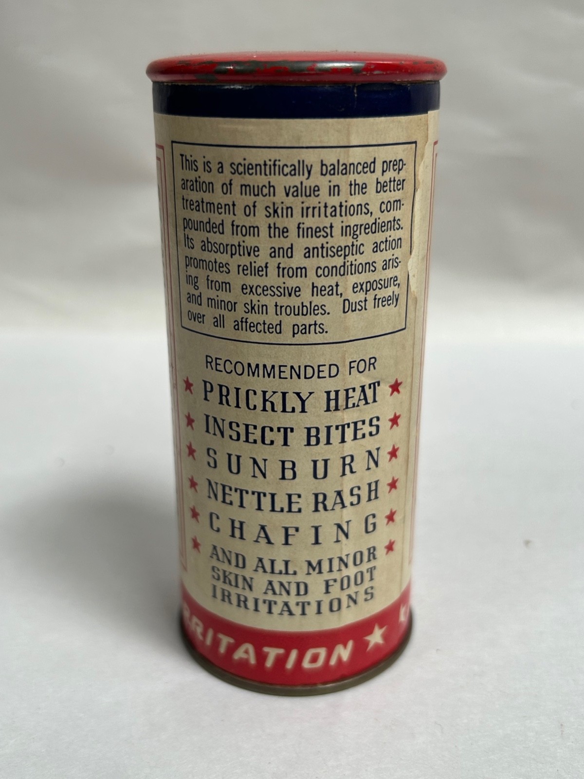 Vintage Ammen's Powder Armed Forces Military Advertising Container (A5)