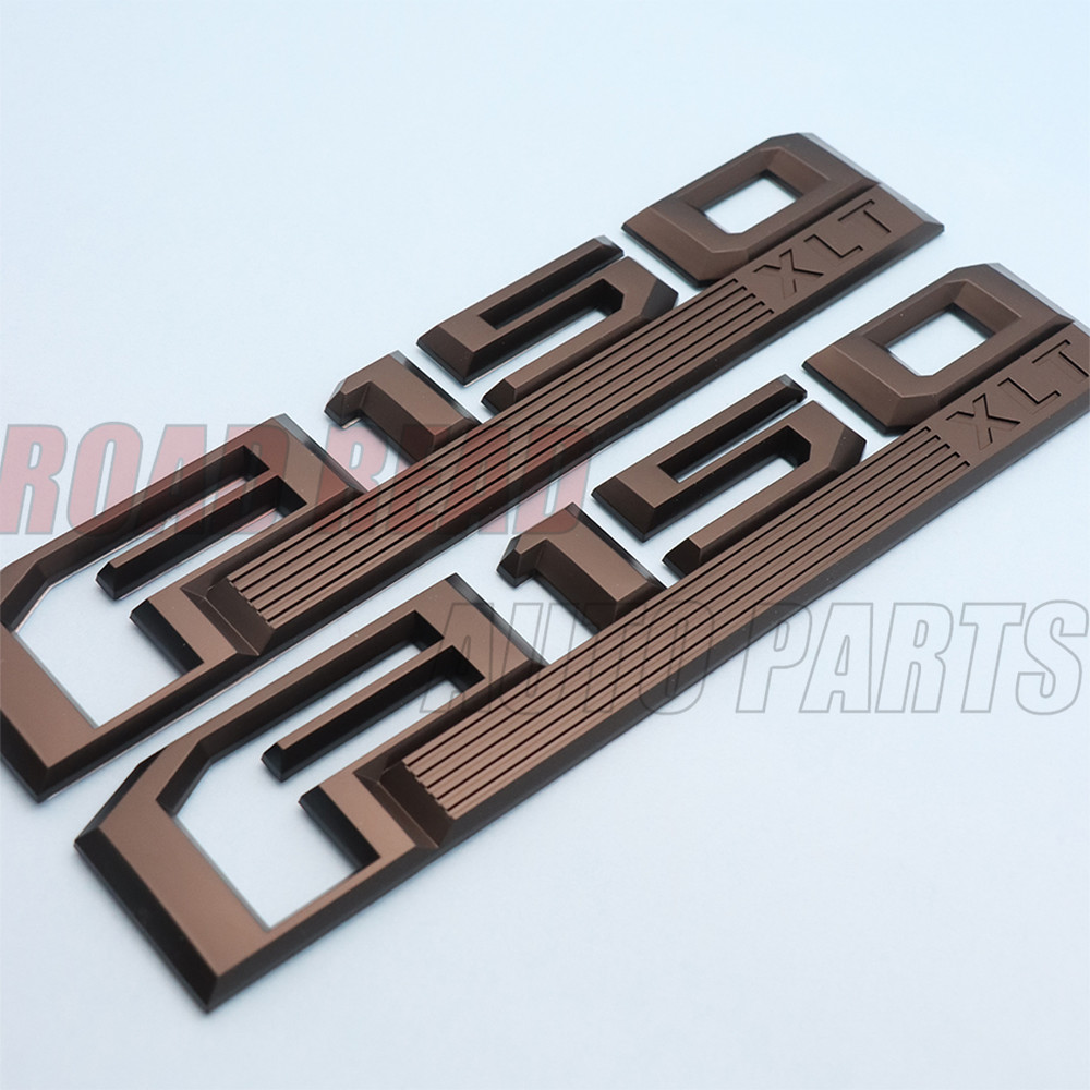 2PCS Fender Emblems For XLT 2015-2020 Replacement Badges Matte Black