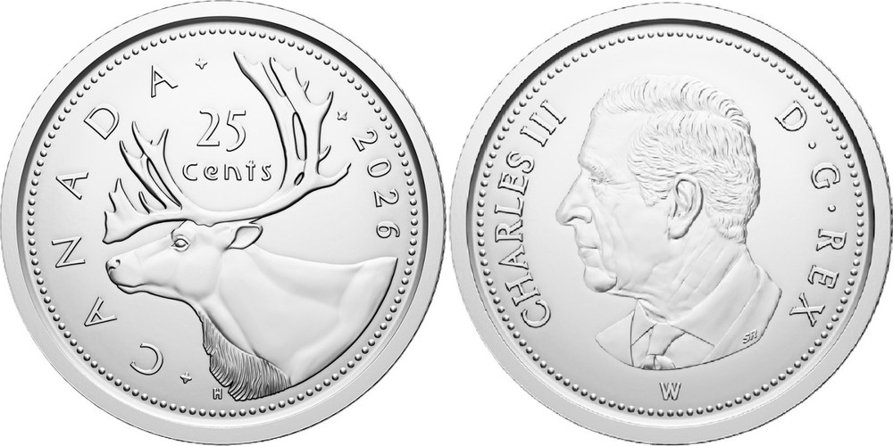 Proof Like 2026W Canada 25 Cents From Mint's Set
