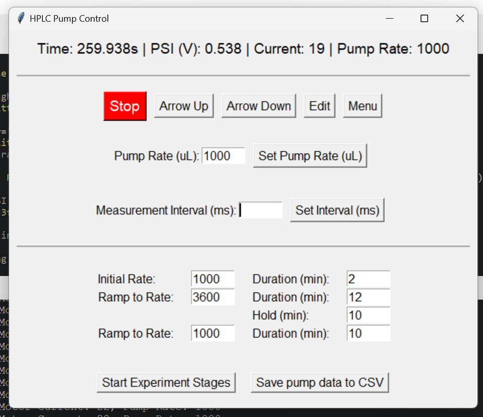 Controller hardware for Waters 515 HPLC Pump, DIY converter, python scripts